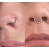 QWALIT Nose Rings Hoops Half Hoop Nose Ring C Shape