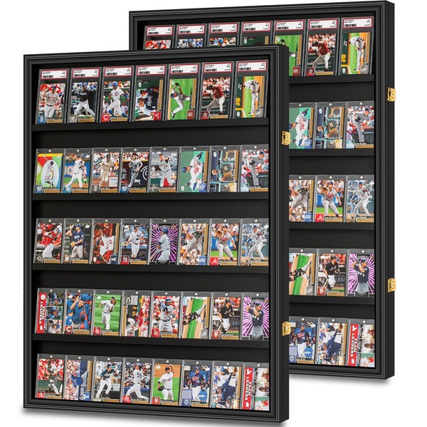 GYaozii 2 Pack 40 Large Baseball Card Display Case Graded