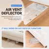 Sideways Magnetic Vent Extender for Under Furniture, Floor Resiter Vent