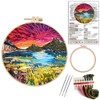 Liveish Landscape Embroidery Kits, Embroidery kit for Beginners Adults,Mountain Embroidery
