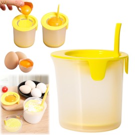 Egg Yolk Separator Egg White Yolk Separator Equipment Yolk Separator Egg White Separator Egg Separator Tool Egg Yolk Separator Filter Cooking Tools Kitchen Utensils (2pcs)