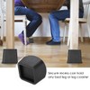 Heavy Duty Furniture Risers, 4Pcs Adjustable Table Riser Wide Feet