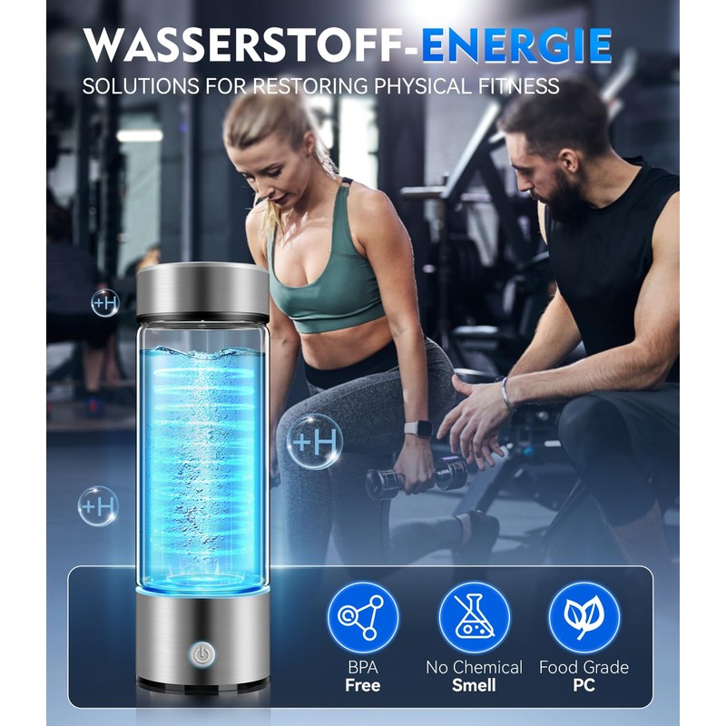 Lozltx Upgraded Hydrogen Water Bottle[ hydrogen water H₂O₂ Separation System]