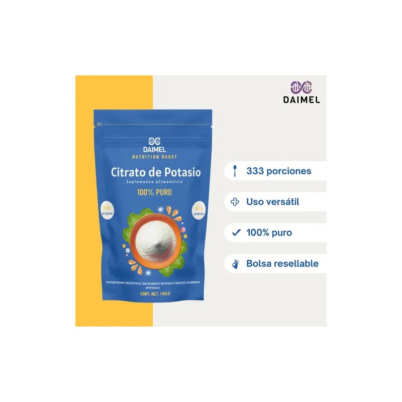 1 Kg Citrato De Magnesio + 1 Kg Citrato De