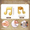 Yinkin 50 Sets Music Lapel Pins 3 Styles Gold Musical