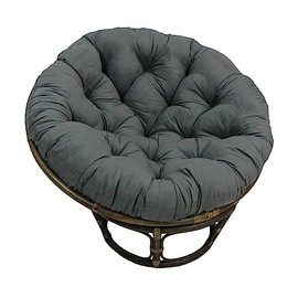 International Caravan Furniture Piece Rattan 42-Inch Papasan Chair with Micro Suede Cushion