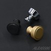 Alzassbg 10 Pack Matte Black Cabinet Knobs, 1-1/4 Inch Diameter