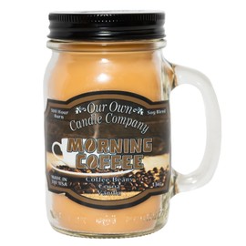 Our Own Candle Company, Morning Coffee Scented Mason Jar Candle, 100 Hour Burn Time, 13 Ounces
