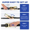Trekassy Car Tie Down Straps for Trailers with Snap Hooks