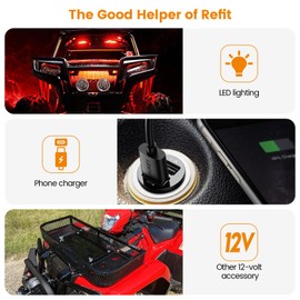 briidea Power Panel Switching System, Plug-and-Play SAE Power Switching System with IP67 Waterproof, Suitable for Ships Kayaks ATV UTV