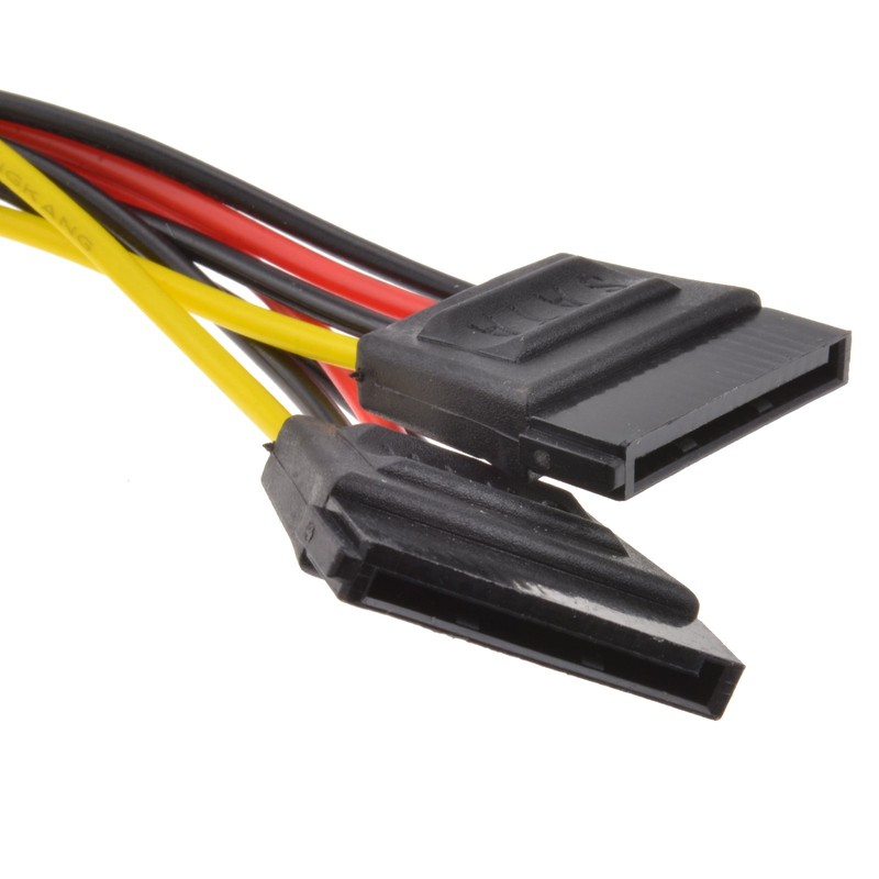kenable SATA Power Splitter Cable 4 pin LP4 Molex to