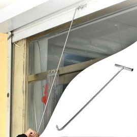 Manhole Hook Tool T Shape Hook Open Manhole Cover Versatile Lifter Sewer Door Lifting Hook, 38cm Sharp