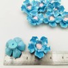 10 PCS 3D Flower Ceramic Tiles,1.6" Handmade Procelain Ceramic Flowers