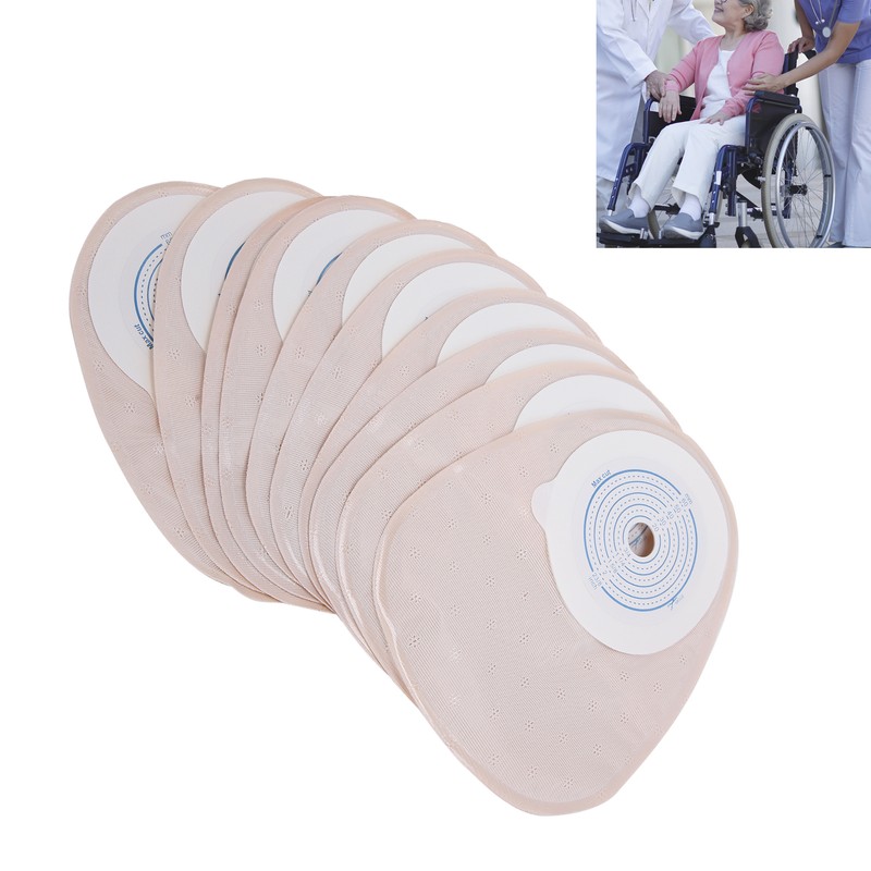 10pcs OnePiece Disposable Colostomy Bags Ostomy Ileostomy Stoma Ostomy Supplies