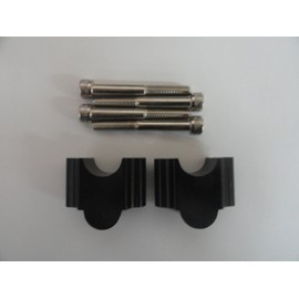 7/8 Handlebar Risers Dirt Bike Atc Atv Motorcycle Handle Bar 1.2" Rise BLACK