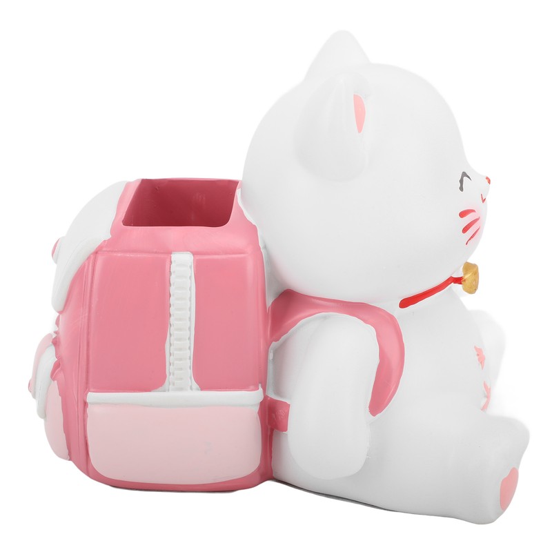 Cat Pen Holder Multipurpose Resin Innovative Cute Pencil Holder for