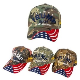 Trade Winds Trump 2024 Hat Adjustable Camo Baseball USA Embroidery Presidential Election R39