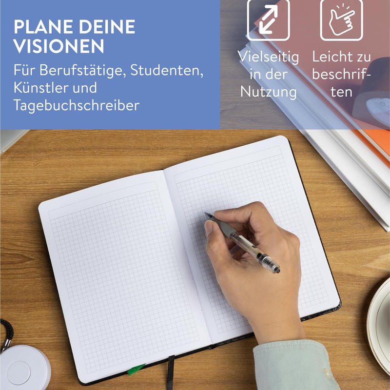 WINTEX Notebook in DIN A5 Squared with 88 Pages -