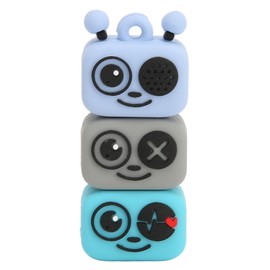 Flash Drive PVC Cartoon Bee Style USB 2.0 Standard Hot Swap Portable USB Memory Stick for Office Business Blue 128GB
