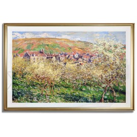 Monet Wall Art Collection Paintings for Wall Decor Plum Trees in Blossom Fine Giclee Prints Wall Hanging Artwork for Living Room Office Hotel - 22"X30"
