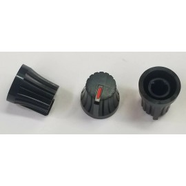Vestax  Knob , Round Black with Red Line PMC-03A, PMC-170A  #K02100DD05