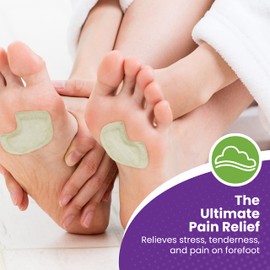 Premium Dancers Pads for Ball of feet Pain - Sesamoiditis Pads - Made in USA - 1/4" Thick Adhesive Skived Felt - 12 Pieces - Left Foot