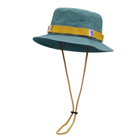 Clakllie Fishing Sun Hat Wide Brim Breathable Cotton Safari Hat with Strap Sun Protection Boonie Hunting Cap Bucket Hats,Blue