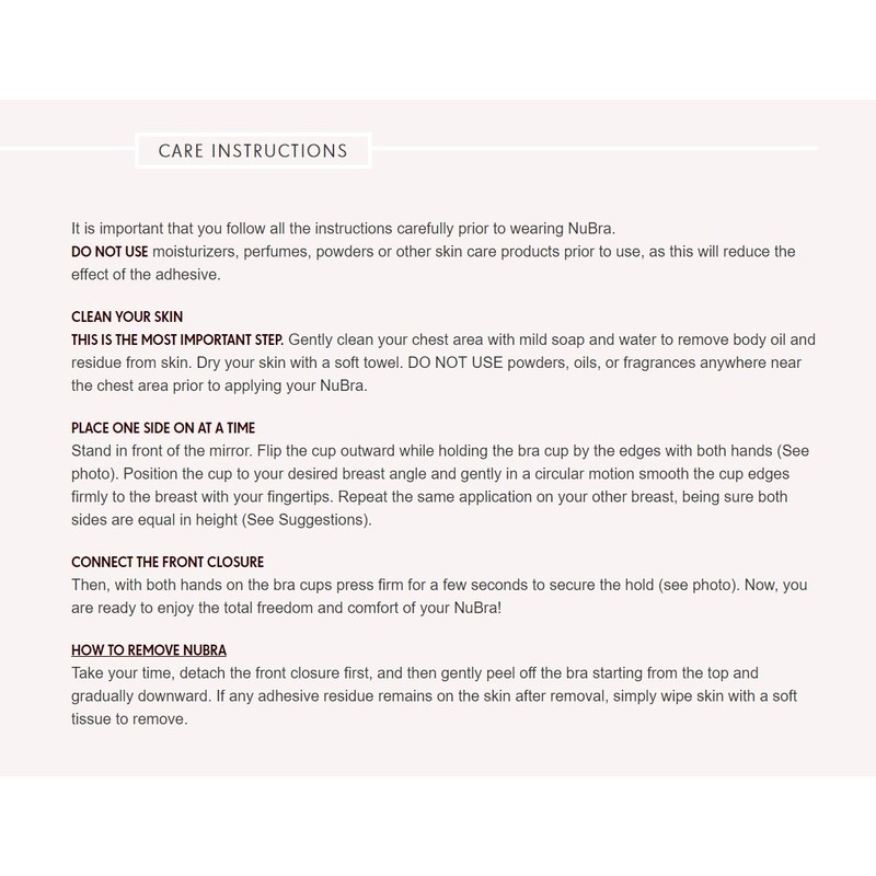 NuBra Beach Teardrop Seamless Silicone Enhancer