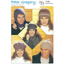 Knitting Pattern for Adult's Winterwear, Create 5 Different Designs Including: Balaclavas, Hats and Scarves. Pattern Number: 7159