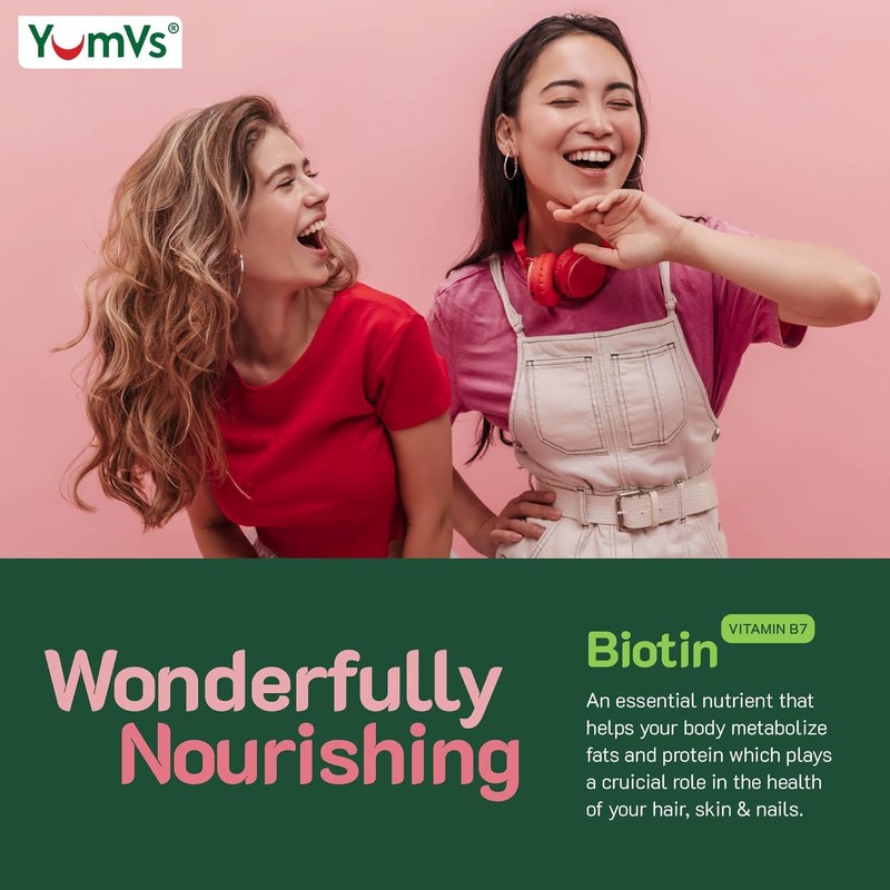 Biotin Gummies 10,000mcg – Biotin for Hair Growth Women –