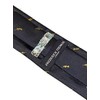Frederick Thomas navy men-s tie with trumpet embroidered design music-al