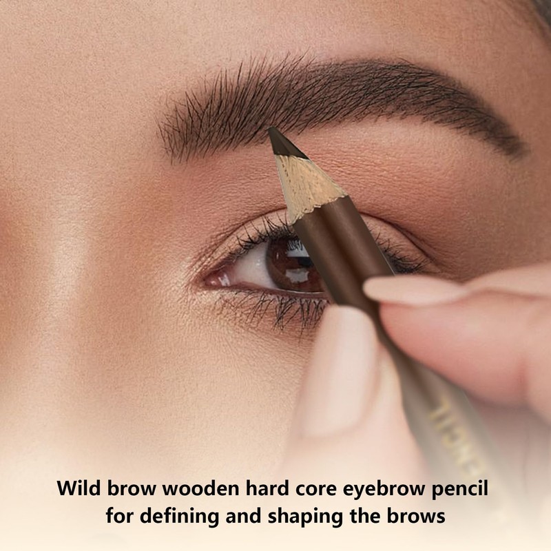 MOTIBACK 12-Count Brow Defining Set with Sharpener (Dark Brown)