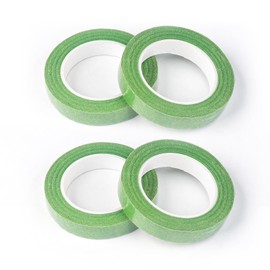 Pluralla 4 Roll Green Floral Tape Waterproof Florist Tape, 1/2" Wide Flower Wrap Tape Floral Tape for Fresh Flower Bouquet Wrap Flower Arrangements Crafts