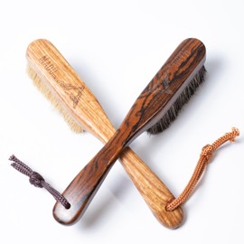 Madu Climb - Premium Boar's Hair Rosewood Rock Climbing Brush Unique Grain (Dark Wood)