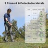 S AFSTAR Metal Detector for Adults, Adjustable Metal Detector W/5