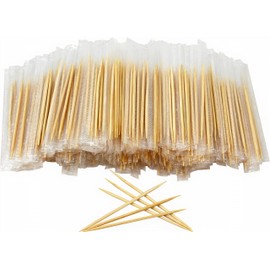 Palillos Dentales De Madera 6.5 cm Desechables Perfectos Para Limpiar Los Restos De Alimentos. (Estuchado Doble Punta (3000 Piezas))