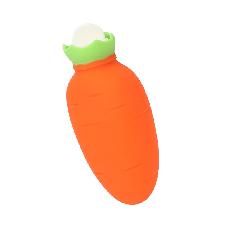 Carrot Hot Water Bottle Cute Silicone Microwaveable Anti Leakage Handheld