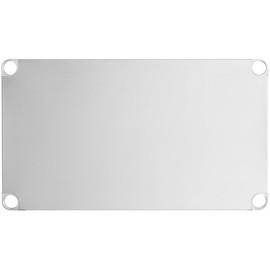 Glownary Stainless Steel Work Table Undershelf, 18 Gauge, Adjustable Height, 31.5 x 17.875 x 1.625 Inches, Compatible with 24 x 36 Inch Tables