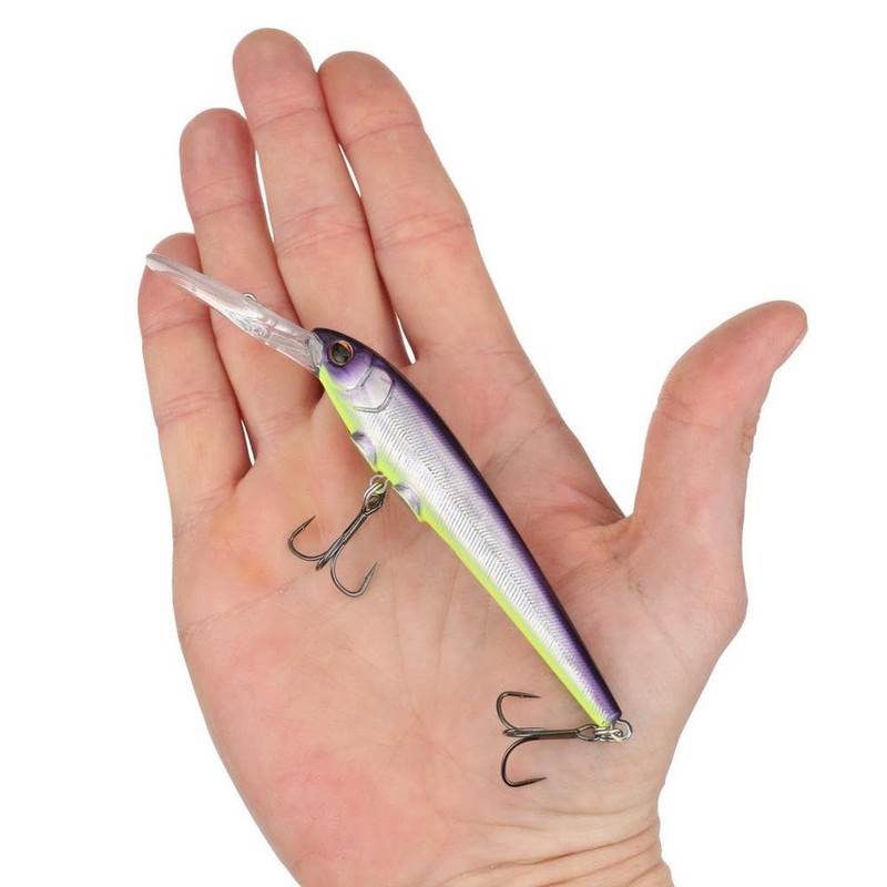 Berkley Deep Hit Stick Fishing Lure, Purple Slime, 1/2 oz,
