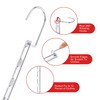 NAKBINX 8 Pack Hangers Space Saving, Collapsible Metal Hangers Closet