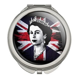 Queen Elizabeth II Compact Travel Purse Handbag Makeup Mirror