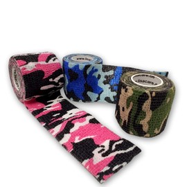 LisaCare Camo Mix Elastic Sports Bandage Set of 3 in Various Widths