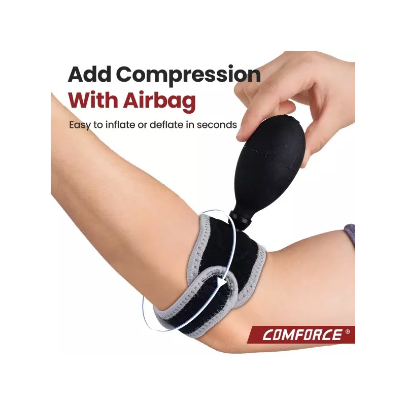 COMFORCE 남녀용 젤 패드가 있는 COMFORCE 테니스 엘보우 브레이스 건염용