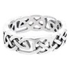 FIONA Celtic Friendship Ring 6mm Celtic Knot Ring 925 Sterling