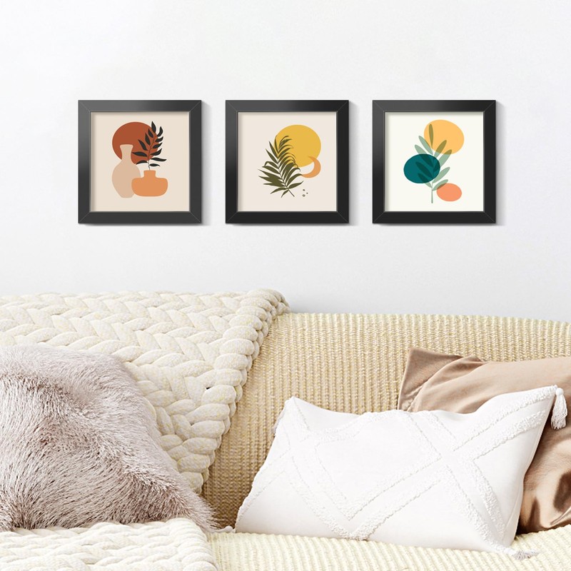 LaVie Home 3x3 Picture Frame for Wall Display, 3x3 Black