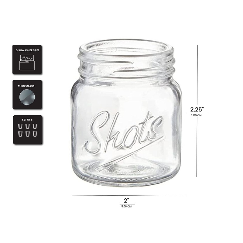 Palais Glassware Palais 'Shots' Mason Jar Shot Glasses - Mini