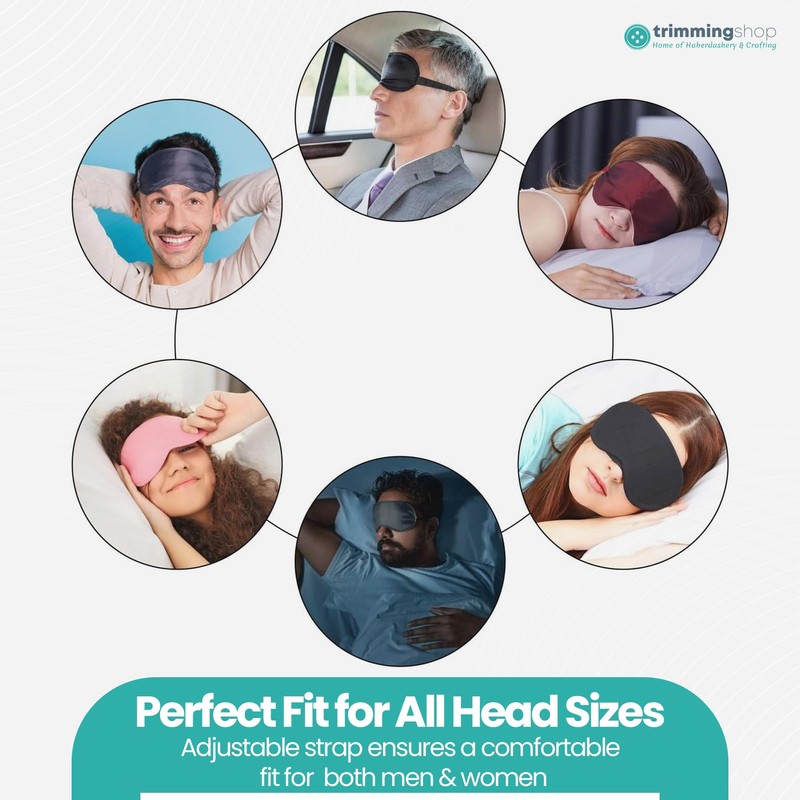 Trimming Shop 1pc 3D Sleep Eye Mask with Adjustable Strap