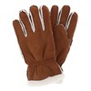 Isotoner Men's Microsuede Winter Glove with Faux Shearling Outseam, Medium,
