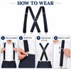 Heavy Duty Suspenders for Men – Adjustable 2-Inch Elastic X-Back