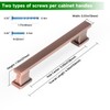 GRANTENOV 5 Inch (128mm) Brushed Antique Copper Cabinet Pulls Handles